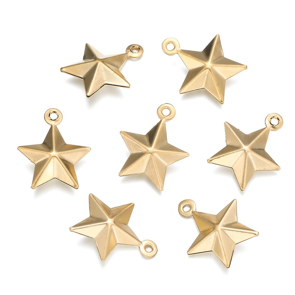 10pcs/lot Various Stainless Steel Shell Starfish Ocean Pendants For Handmade DIY Bracelet Bangle Pendant Jewelry Accessories