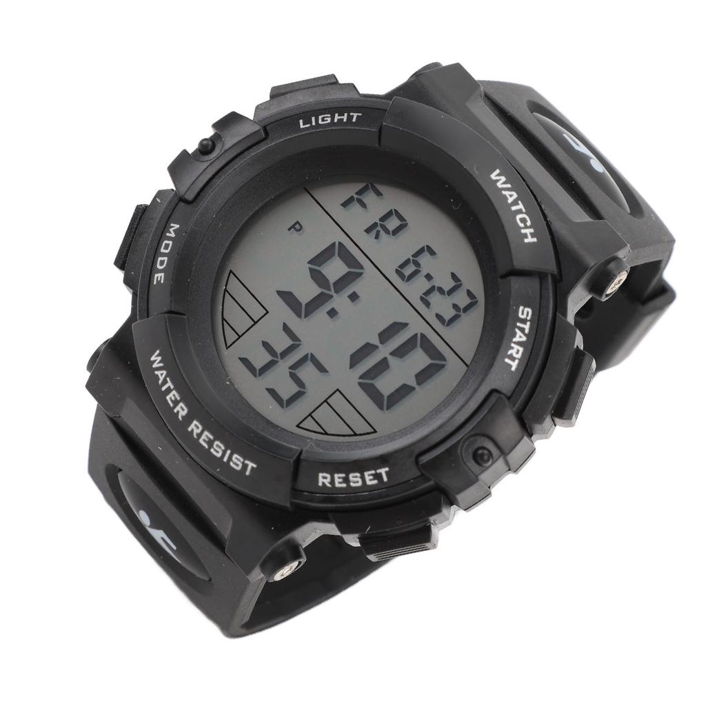 Men Digital Watch with Calendar and Alarm Clock Waterproof Nightlight Electronic Sports Watch for Outdoor Activities