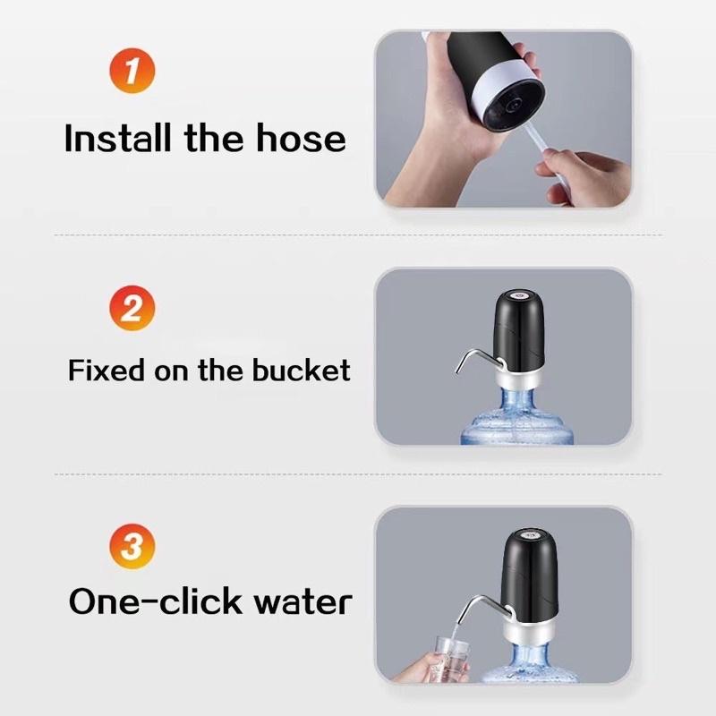 Electric Water Dispenser Pump Smart Rechargeable USB Charging Automatic Drinking Water Bottle Pump