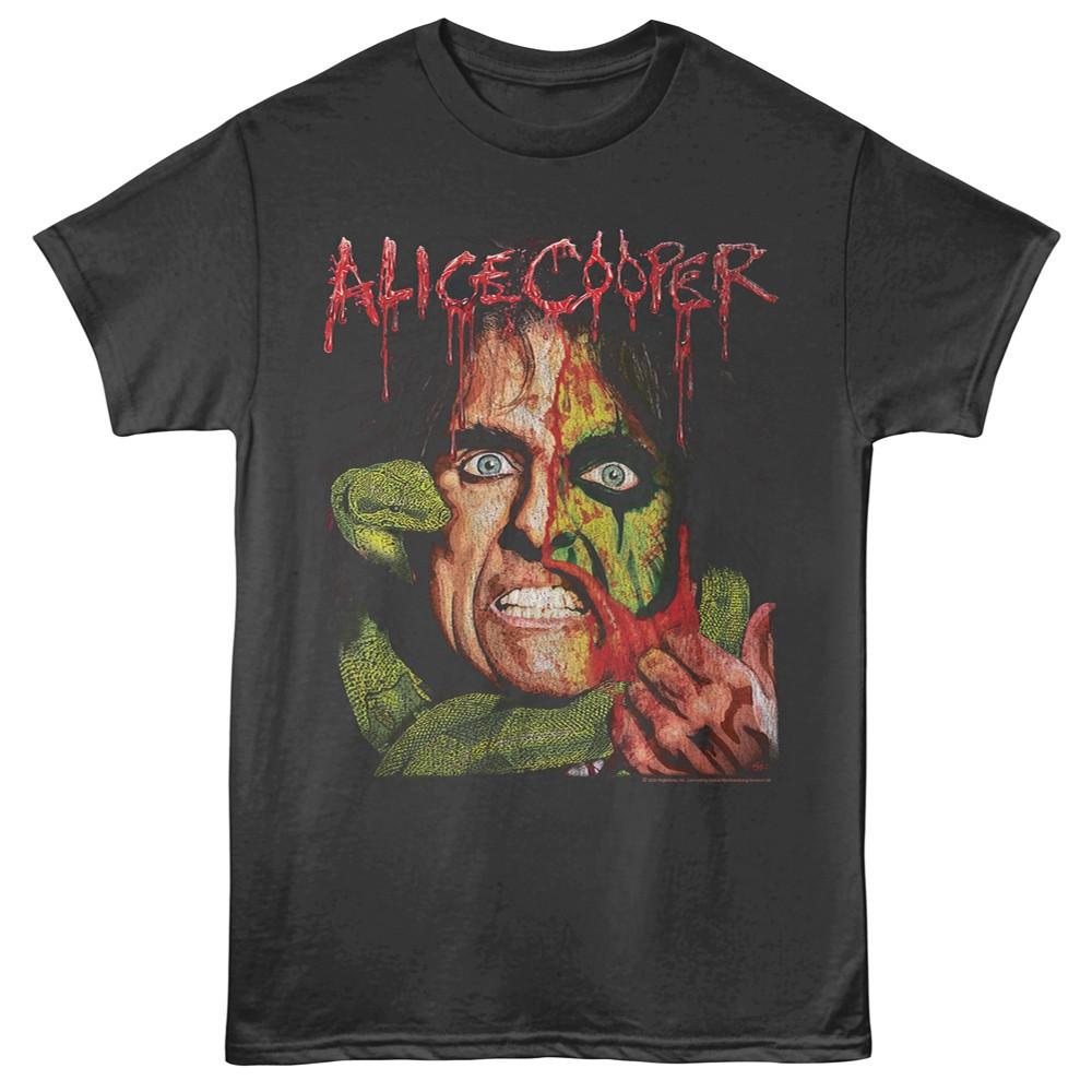 Alice Cooper Boa Constrictor Snake Bite Men s T Shirt L