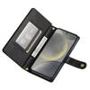 DF-011 For Samsung Galaxy S24 Case PU Leather Crossbody Phone Cover with Zipper Pocket