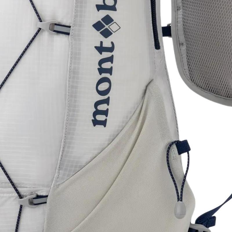 MONTBELL 7L Cross Runner Stylish and Versatile Portable Hiking Bag Outdoor Bag Nylon Light Gray Unisex Couple Style