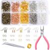 DIY Leder Ohrringe Ohr + Offener Ring Box Schmuck Zubehör Handgemachte Materialien