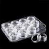 12pcs/box Mini Empty Plastic Bottle Jewelry Bead Refillable Bottles Cosmetic Container Storage Jars Box Nail Dry Flower Storage