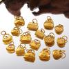 Exquisite und kompakte DIY Mini-Taschenanhänger-Accessoires Edelstahl 18 Karat vergoldet Tägliche vielseitige Anhänger-Accessoires