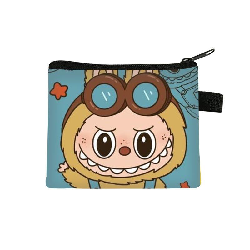 Labubu Children's Coin Purse, Elementary School Boy and Girl Cartoon Storage Bag, Cute Large Capacity Bag CLE