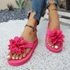 Chinelos de Praia de Verão Femininos com Decoração Floral, Calçado de Verão Confortável para Mulheres. Perfeito para Férias na Praia e Festas.