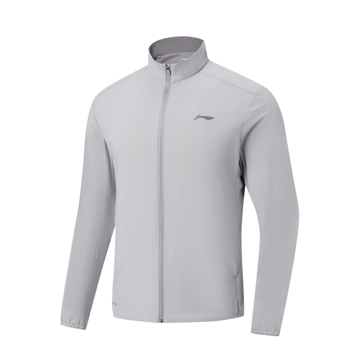 Li-Ning Fitness Series Stand Collar Logo Stitching Zipper Casual Jacket Men jackets AFDW993-8 S