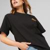 Puma Solid Color Round Neck Pullover Short Sleeve T-Shirt Women Tops Black 620550-01