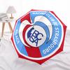 RC Strasbourg Alsace  pattern, automatic folding umbrella, portable and foldable design, 8 ribs, a Christmas or birthday gift.