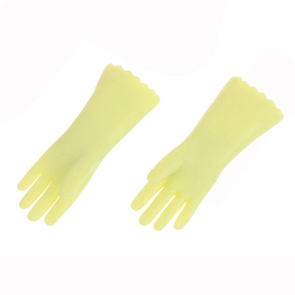 2 Pair Pink Green Dollhouse Gloves Doll Accessories Mini Baking Glove  Universal