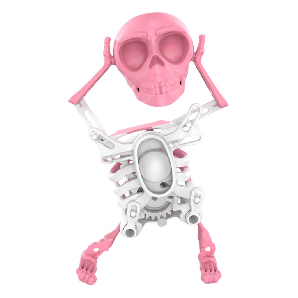 Dancing Skeleton Toy 3D Swinging Wind Up Skeleton Skeleton Statue for Desk Decoration and Stress Relief Halloween Party Favors