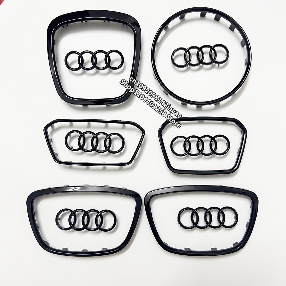Car Steering Wheel Badge Replacement Decoration LOGO For qaz14 A3 A4 A5 A6 A7 A8 Q3 Q5 Q7