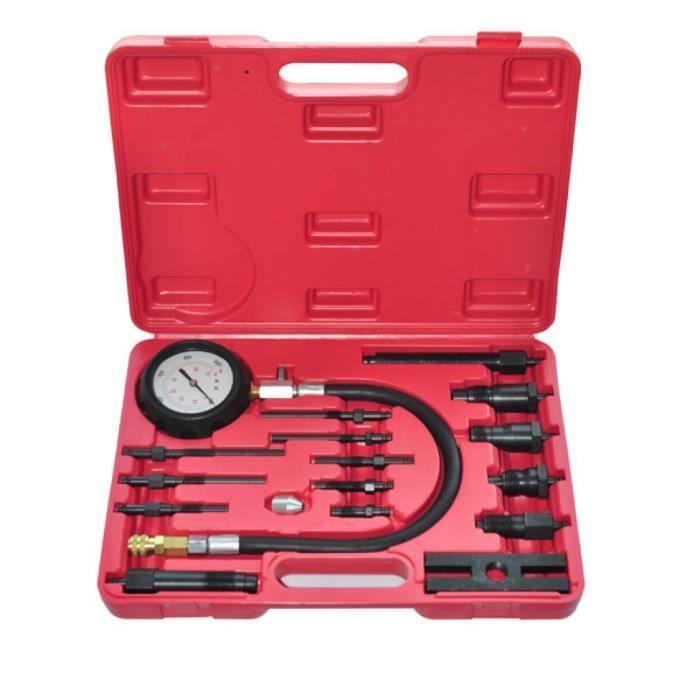 VidaXL Kit de testeur de compression de moteur diesel 17 pcs