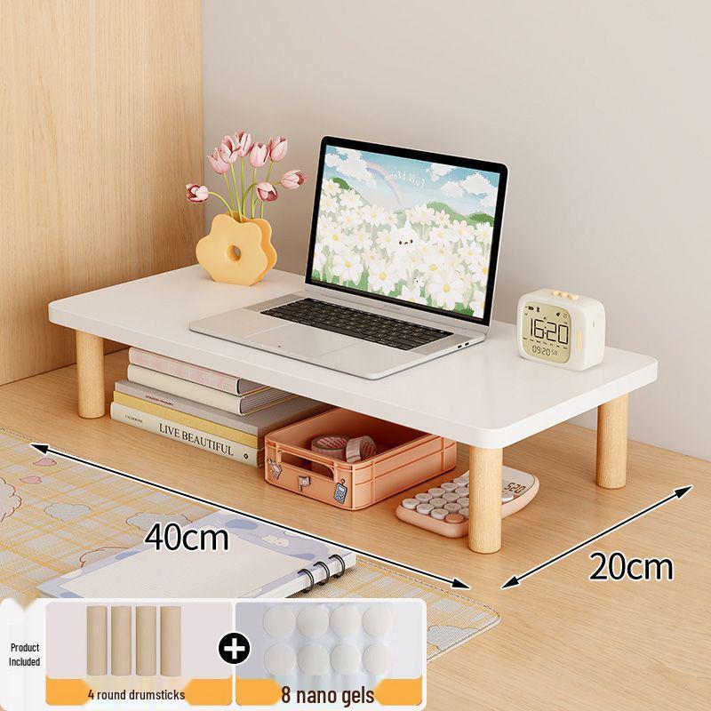 Desktop Riser and Bookshelf Storage Rack
