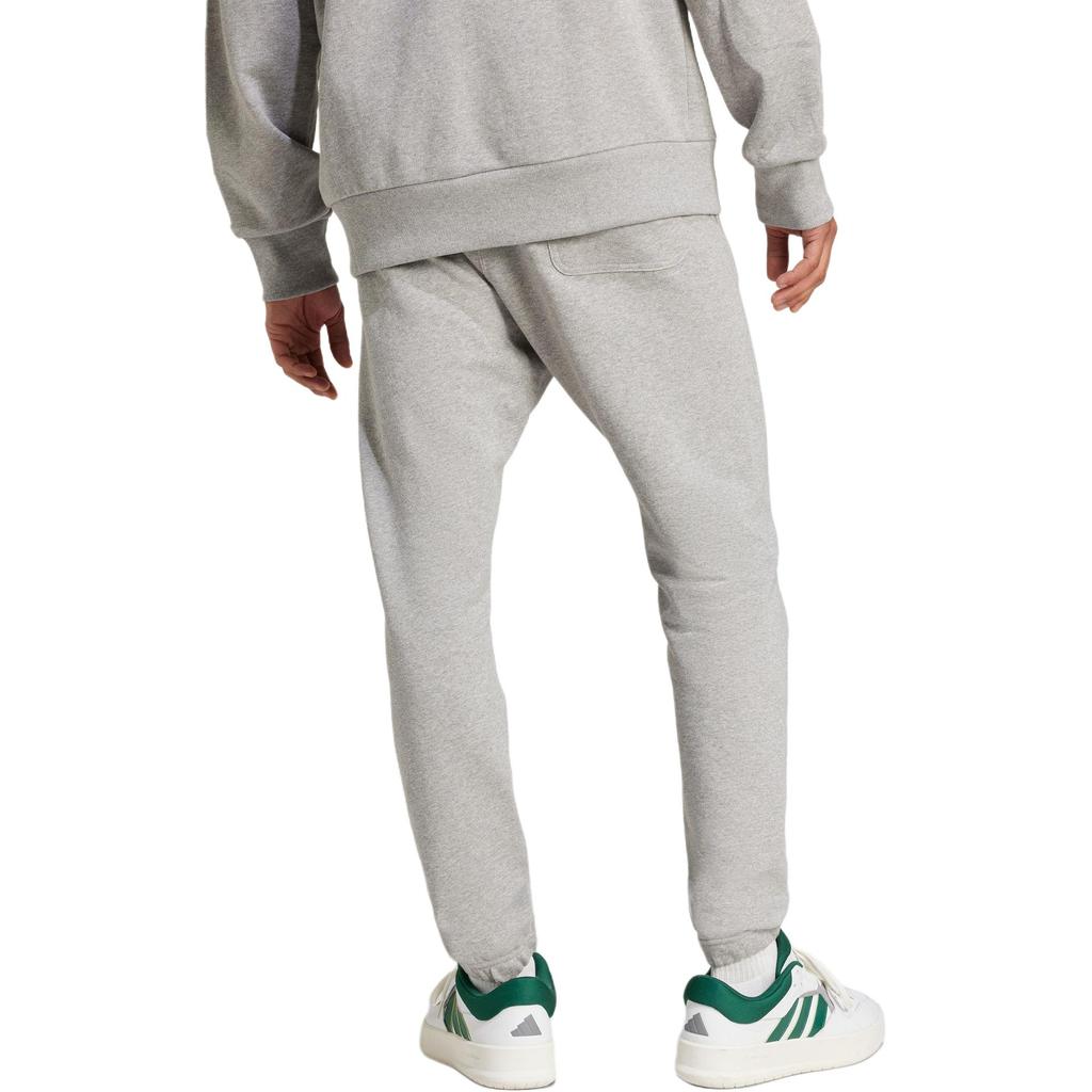 Adidas All Season Regular Tapered Joggers Logo Print Men Joggers Medium-Heather-Gray IY6558