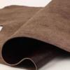1.5mm Thick Coffee Colored Retro Color Changing Oil Wax Leather, Deep Brown Top Layer Genuine Leather, Handmade DIY Leather Good