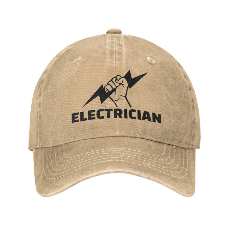 Punk Electrician Engineer Electrical Power Unisex Cotton Baseball Cap Adult Adjustable Dad Hat Women Unisex Sports