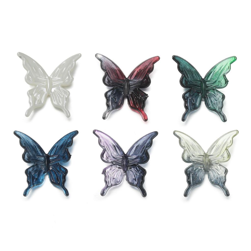 10Pcs/Lot Two-Color Butterfly Acrylic Bead Loose Spacer Bead for Jewelry Fingdings Marking DIY Necklace Bracelet Accessories