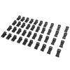 40Pcs Plastic Non Slip Clothespins Sock Laundry Clips with Hanging Hooks for Laundry Washing