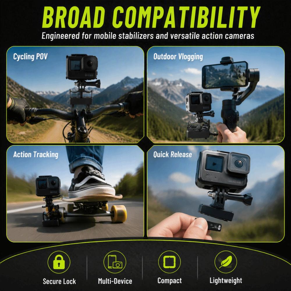 Plastic Gimbal Adapter Mount Black Horizontal Vertical Switching Gimbal Mount Plate for DJI OSMO 8/7P/7/6 OM5 6 /OSMO Mobile4 3