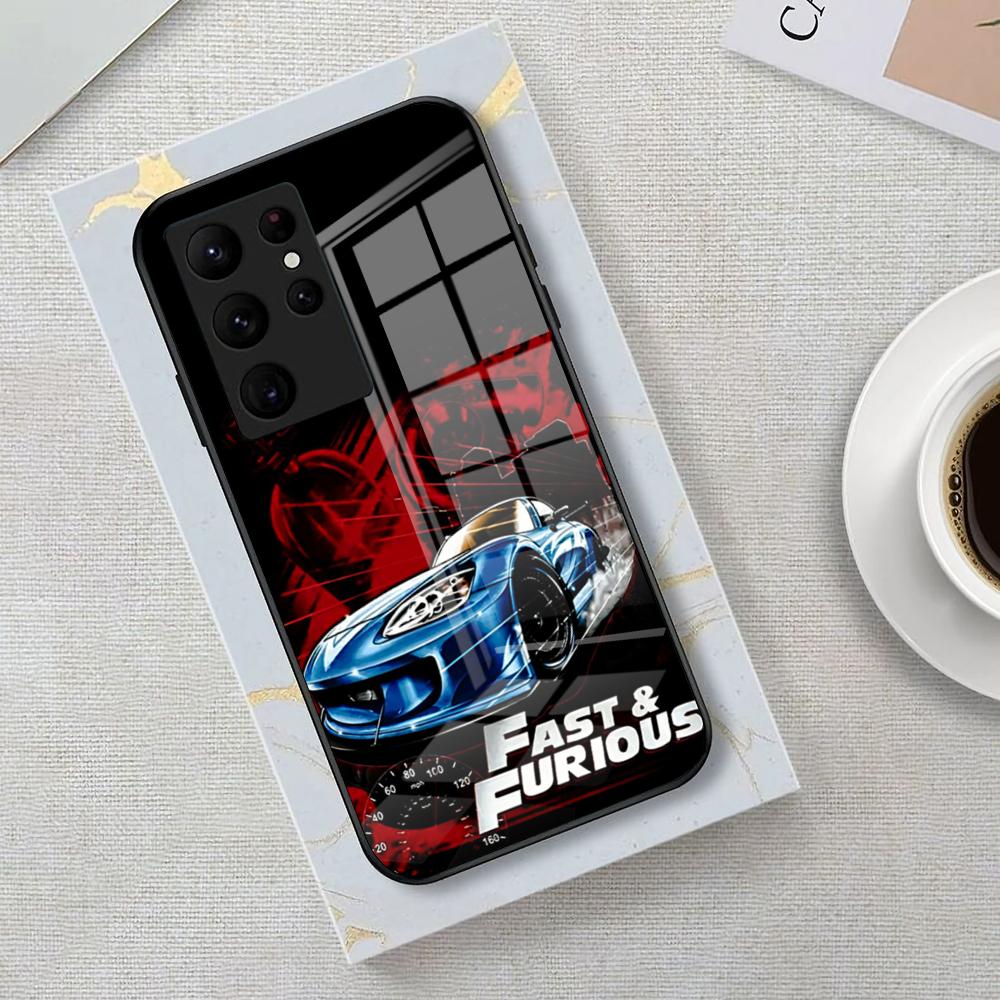 Etui na telefon F-Fast And F-Furious do Samsung S25 Edge Ultra 23 22 21 20 Ultra Plus S24 Fe A54 53 25 Szklana Osłona
