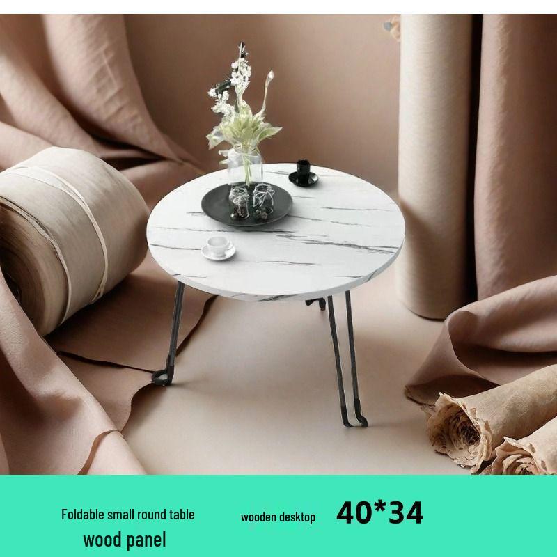 Round Light Luxury Coffee Table for Small Living Spaces