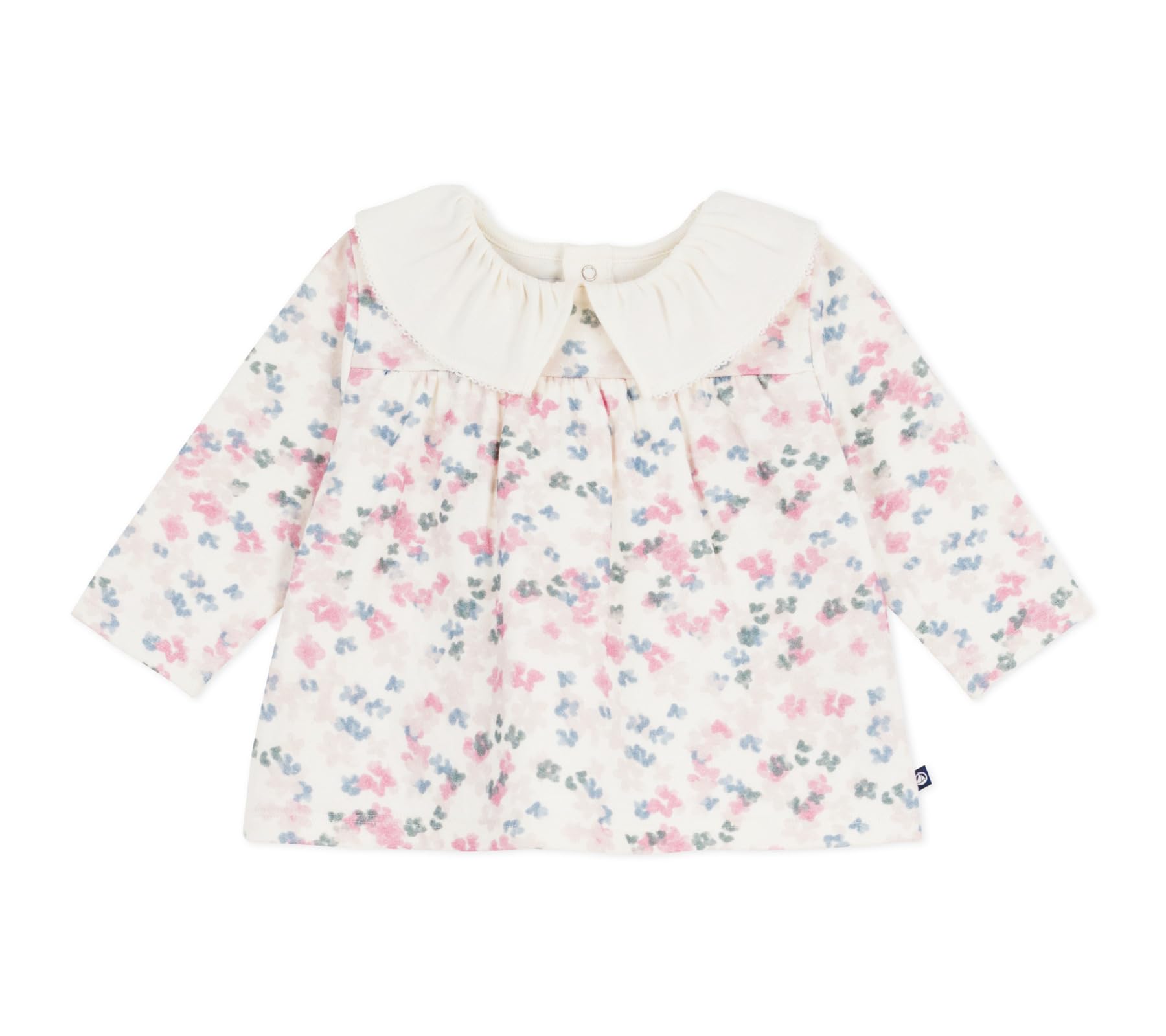 

Petit Bateau Long Sleeve Blouse 18 81cm A0E9H, Off-White/Multicolor, Months,