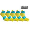 1/5 Pairs Men Ankle 5 Finger Socks Mesh Breathable Compression Sweat-Absorbing Shallow Mouth Fitness Hiking Sport Boat Toe Socks