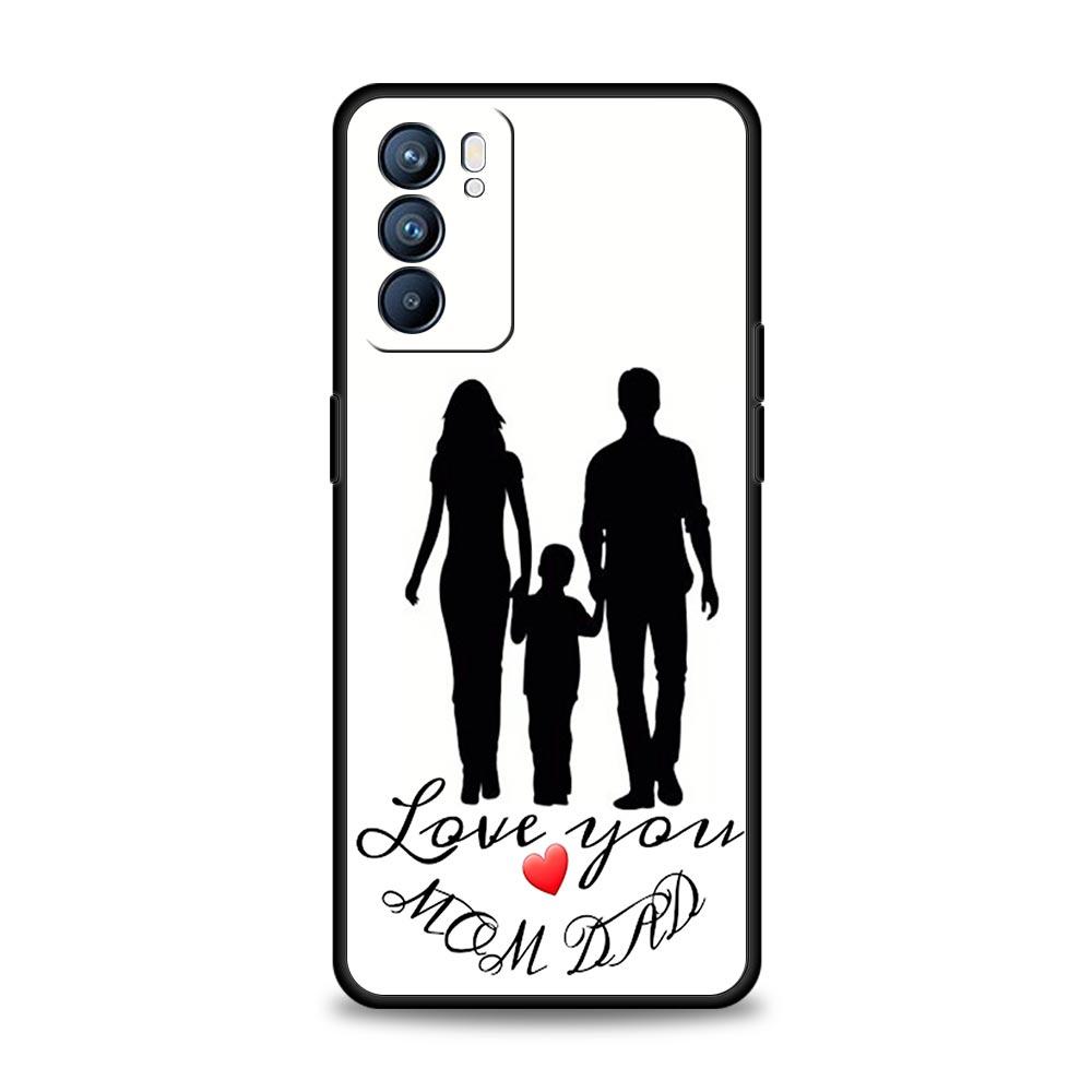 Phone Case For Oppo Reno13 Reno12 Reno11 F Reno10 Pro A54 A53 A95 A76 A74 A57 A98 A80 A79 5G A78 4G Cover Fashion Super Mom Dad