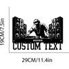 Custom DJ Disc Jockey Metal Wall Art Personalised Deejay Headphones Name Sign Home Decor Music Club