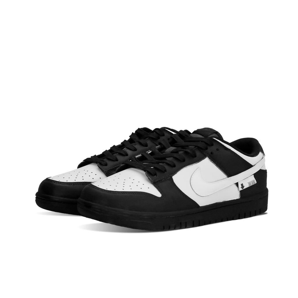Nike Scarpe Skateboard Basse Dunk Resistenti all'Abrasione Traspiranti Unisex Nero Bianco HF5441-100(Team577-)