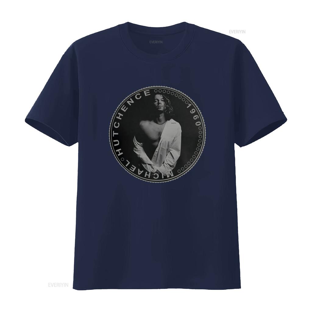 Michael Hutchence Z Inxs Cool Tričko S Potiskem Mincí Vintage Styl vintage Vyprané Měkké designové oblečení streetwear móda