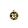 Vintage Compass Pendant Necklace Stainless Steel Disc Necklaces Gold Plated Anti Tarnish Chain Pendants  ALN25123178