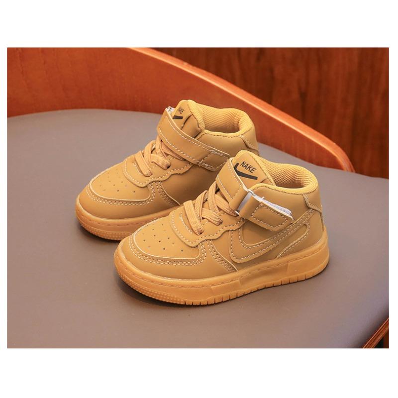 Children's Mid-Top Sneakers, Boys' Classic Casual Shoes, Girls' Mid-Top White Sneakers, Baby Shoes.