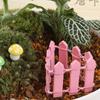 Mini Wooden Micro Landscape Fence, DIY Dollhouse Ornament for Succulent Pot, Fairy Garden Bonsai Terrarium, Miniature Home Gardening Decor Supplies