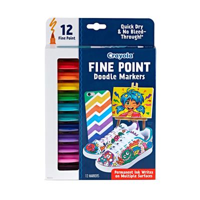 Markery Finepoint Doodle 12 Fine 588312, Kolory, Końcówka, Pisaki na bazie oleju, (Autentyczny produkt)