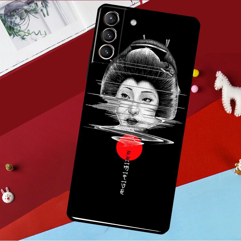 

Japanese Geisha Funda For Samsung Galaxy S26 S25 S23 S22 S20 S24 Ultra S9 S10 Plus S21 FE S25 FE Phone Case Galaxy S20 FE