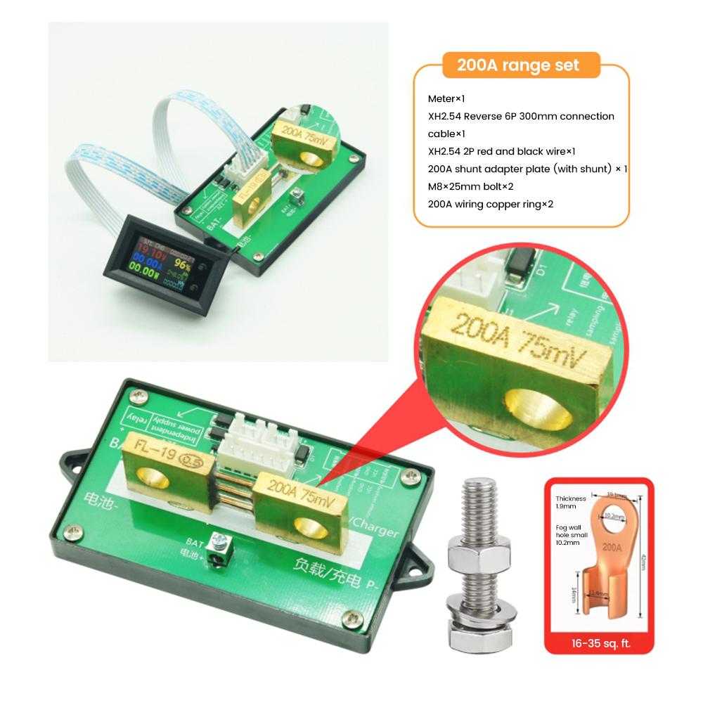 DC720 30V Digital Power Energy Voltmeter Ammeter Voltage Wattmeter Temperature Meter Electric Energy Frequency Meter 9 In1