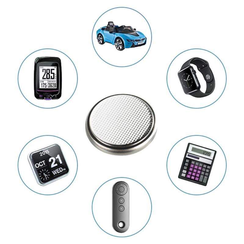 Bateria de célula tipo moeda, 5 peças, 3v, botão de lítio cr2477, para relógios remotos de carro, etc, dispositivos digitais