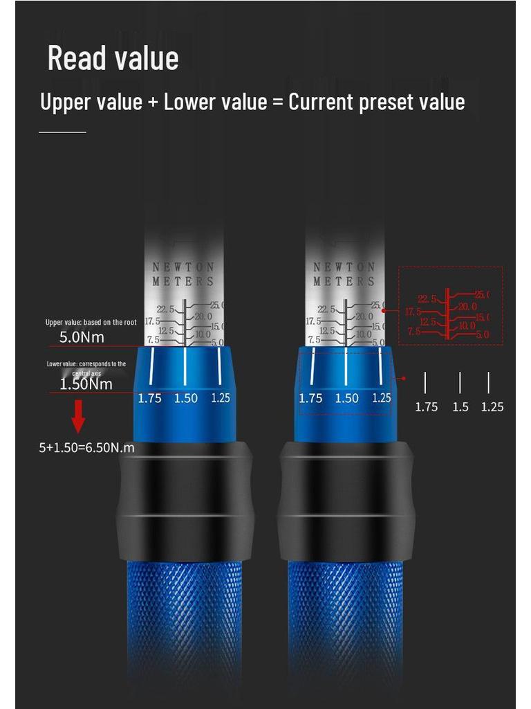 Adjustable High-Precision Torque Wrench for Auto Repair