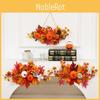 Halloween Decoration Maple Leaf Pumpkin Hanging Ornament For Fall Festival Wall Decor