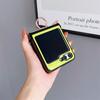 Applicable Samsung ZFlip5 Ring Holder Phone Case Galaxyzflip6 Rhombus Leather Case Fashion Case
