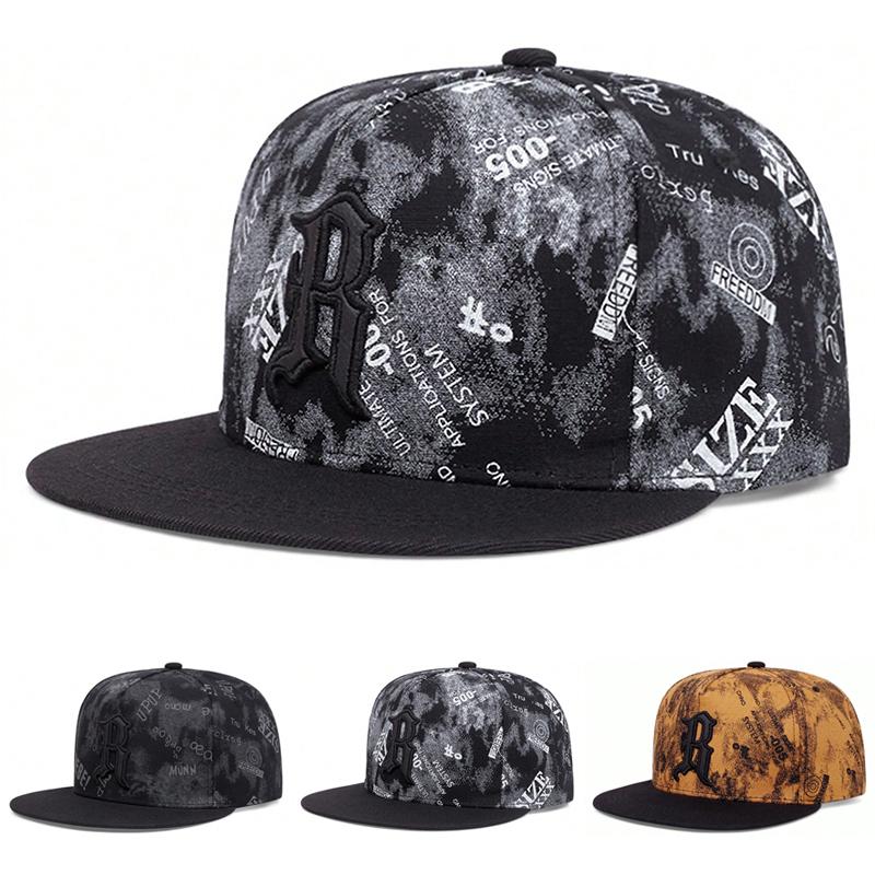 2026 New Fashi Baseball Hat R Graffiti Embroidery HipHop Skateboarding Hat Outdoor Daily Decorati Sunshade Hat Flat Edge Hat