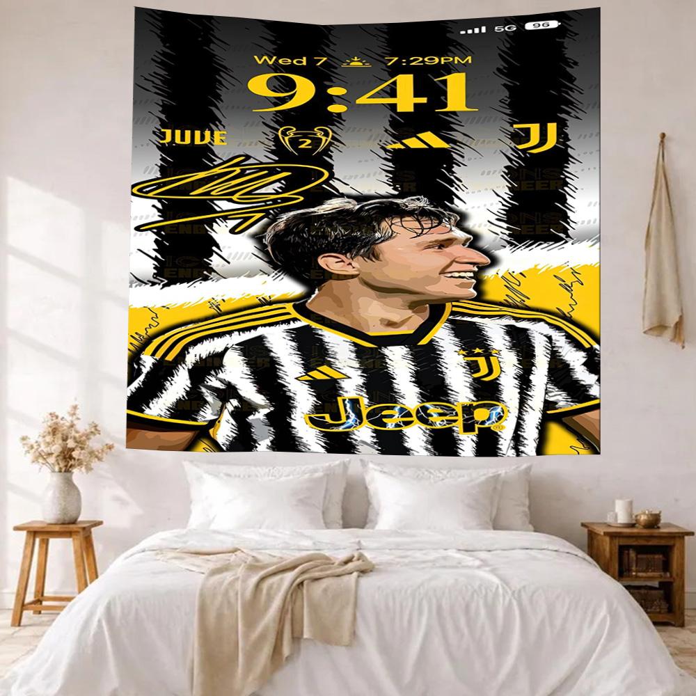 Juventus Vægdekoration Vægtæppe Kunst Til Kæledyrs Mindesmærke Fødselsdag Bryllupsfest Baggrund Familiegave