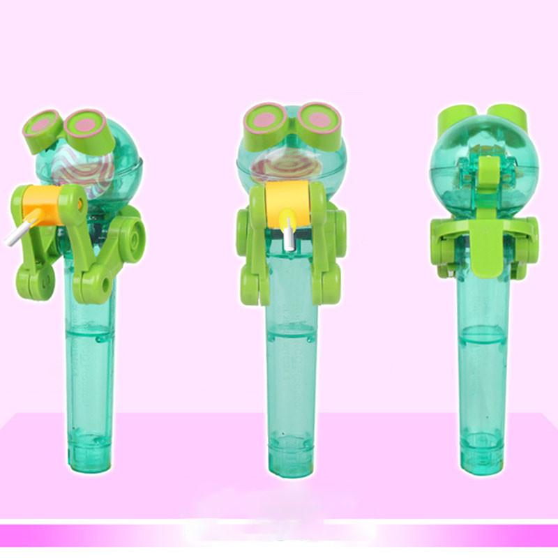 Adorable Kids Creative Eating Robot Lollipops Holder With Playful Stand For Baby Gifts