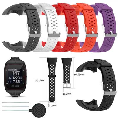 Silikoninis apyrankės dirželis, skirtas Polar M400 M430 GPS sportinio išmaniojo laikrodžio apyrankei, keičiama laikrodžio apyrankė su įrankiu laikrodžio dirželiu