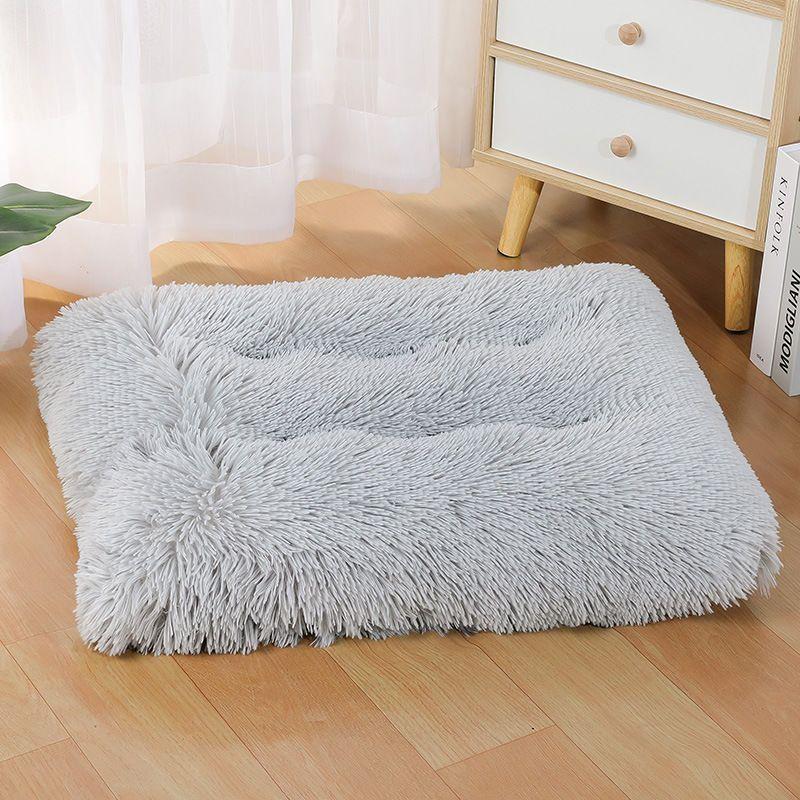 1 Stück Extra Großes Fleecegefüttertes Hundebett & Katzenmatte - Verdicktes Bequemes Warmes Polyester, Leicht Abnehmbar & Waschbar