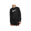 Nike Logo Print American Vintage Thumb Buckle Sports Running Long Sleeve T-Shirt Women T-Shirt Black DD6943-010