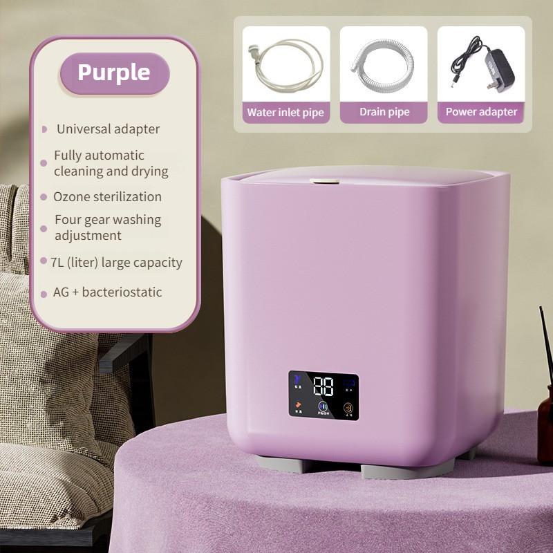 Automatic Mini Electric Washing Machine Household Clothes Elution Integration Machine Dormitory Small Laundry Equipment